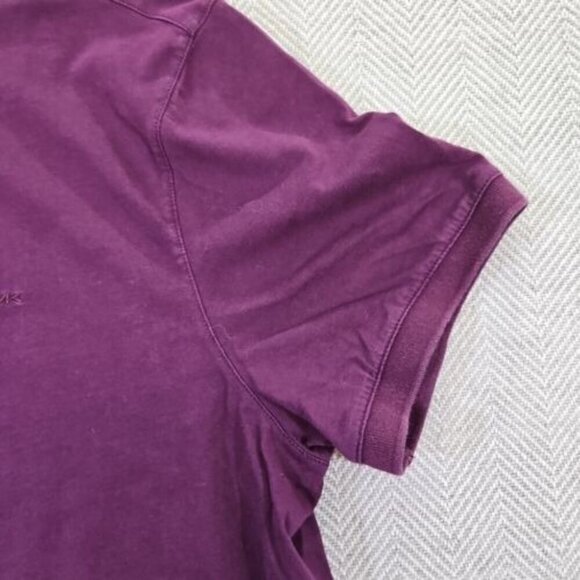 Michael Kors Men’s Plum Purple Polo Shirt Short Sleeve Size Large Y2K Old Money - Picture 10 of 16